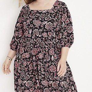 Maurices Plus Size Floral Babydoll Dress